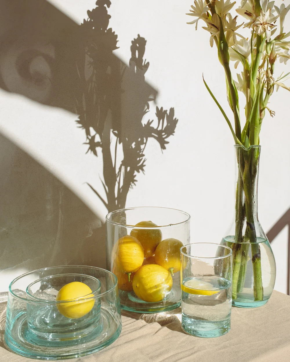 Recycled Glass Serving Bowl