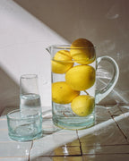 Recycled Glass Water Pitcher, Serving Jug
