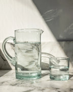Recycled Glass Water Pitcher, Serving Jug