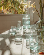 Recycled Glass Tumbler Water Cup Set of 6