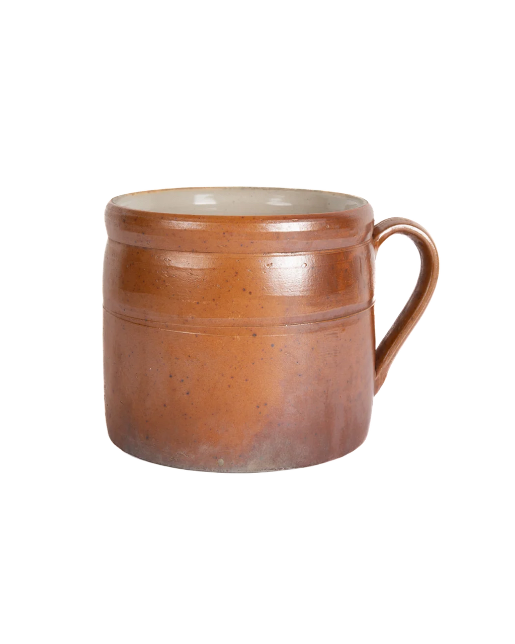 Vintage Ceramic Storage Jar with Handle