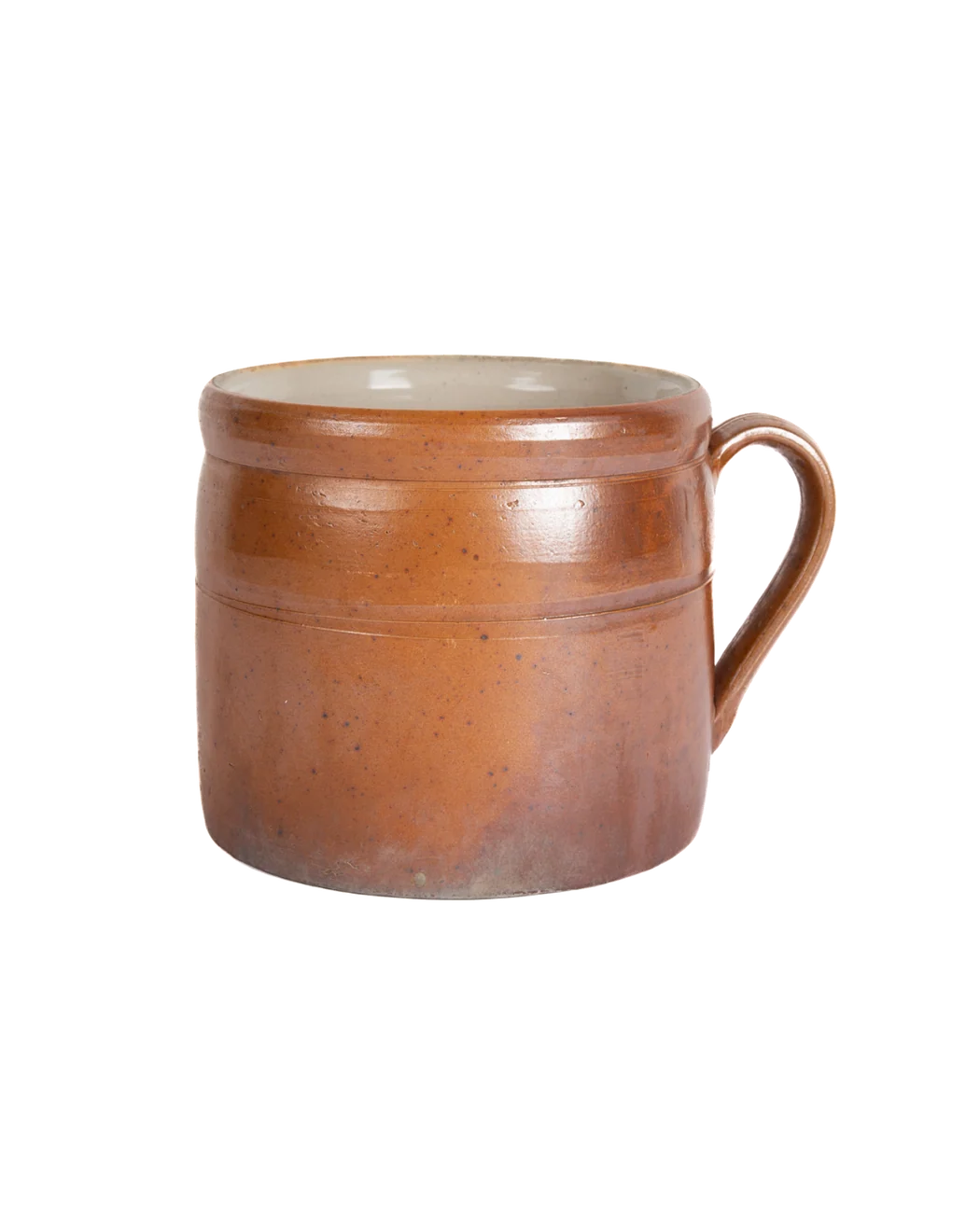 Vintage Ceramic Storage Jar with Handle