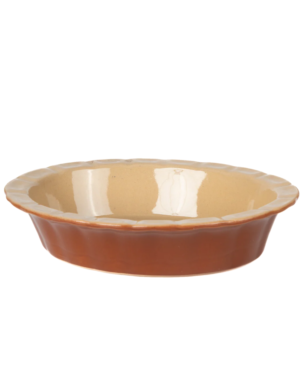 Vintage Oval Ceramic Pie Baking Dish