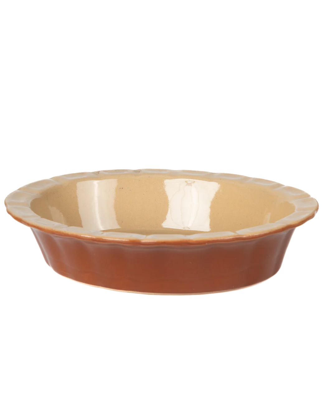 Vintage Oval Ceramic Pie Baking Dish