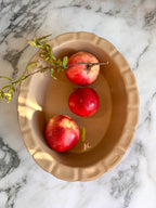 Vintage Oval Ceramic Pie Baking Dish