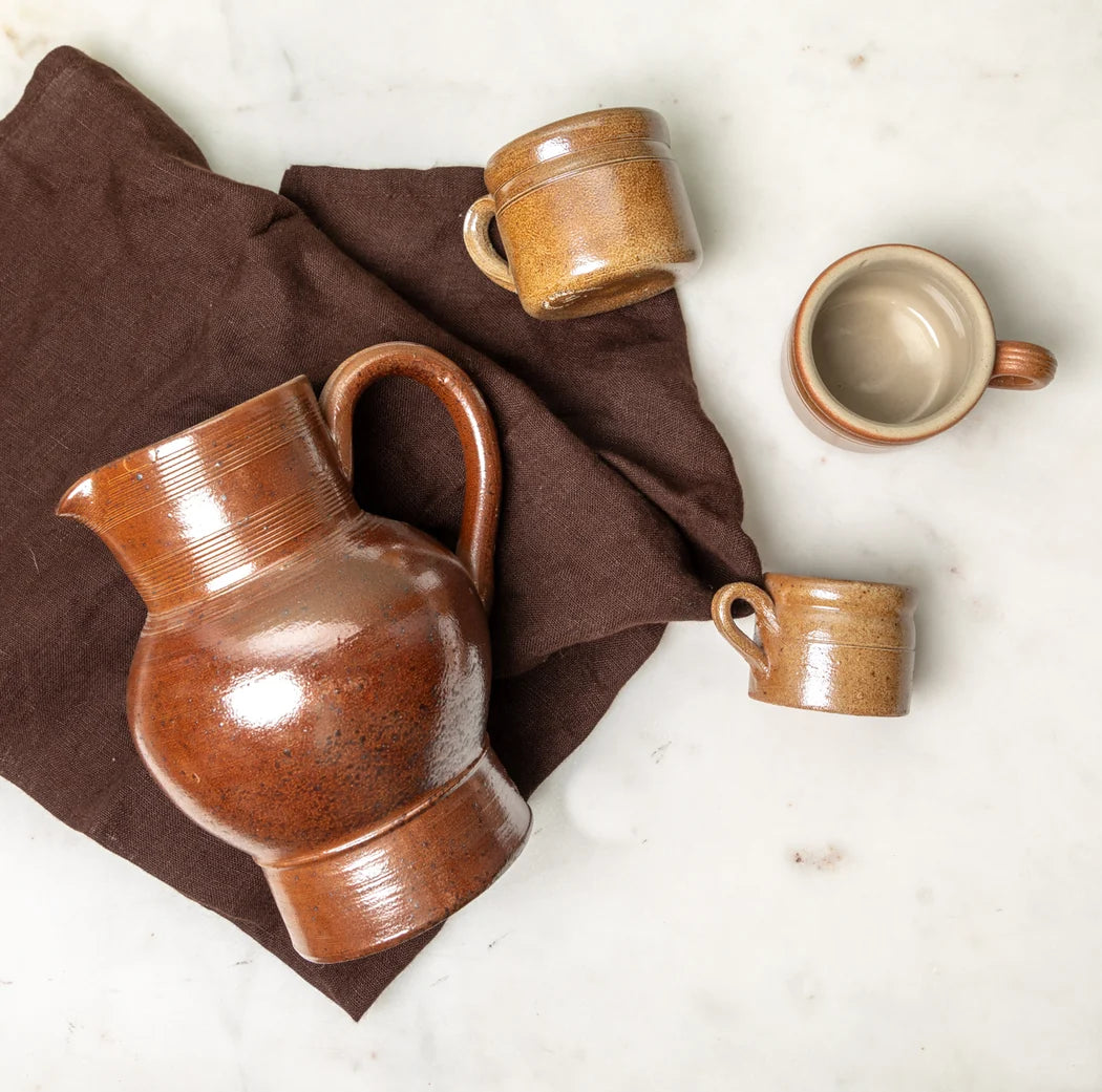 Vintage Ceramic Water Pitcher, Serving Jug
